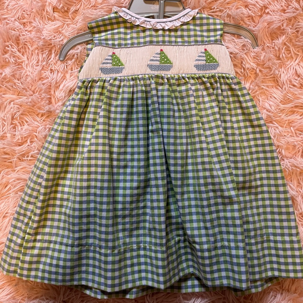 Petit Ami 3 months smocked girls dress